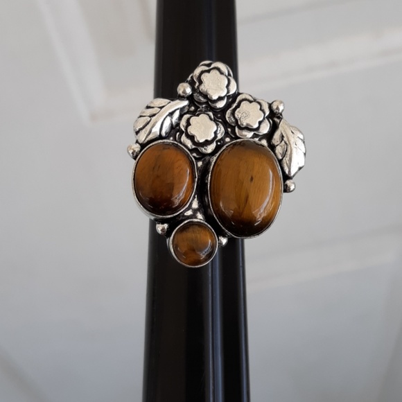 New Tiger Eye 925 Silver Ring. - Picture 5 of 8